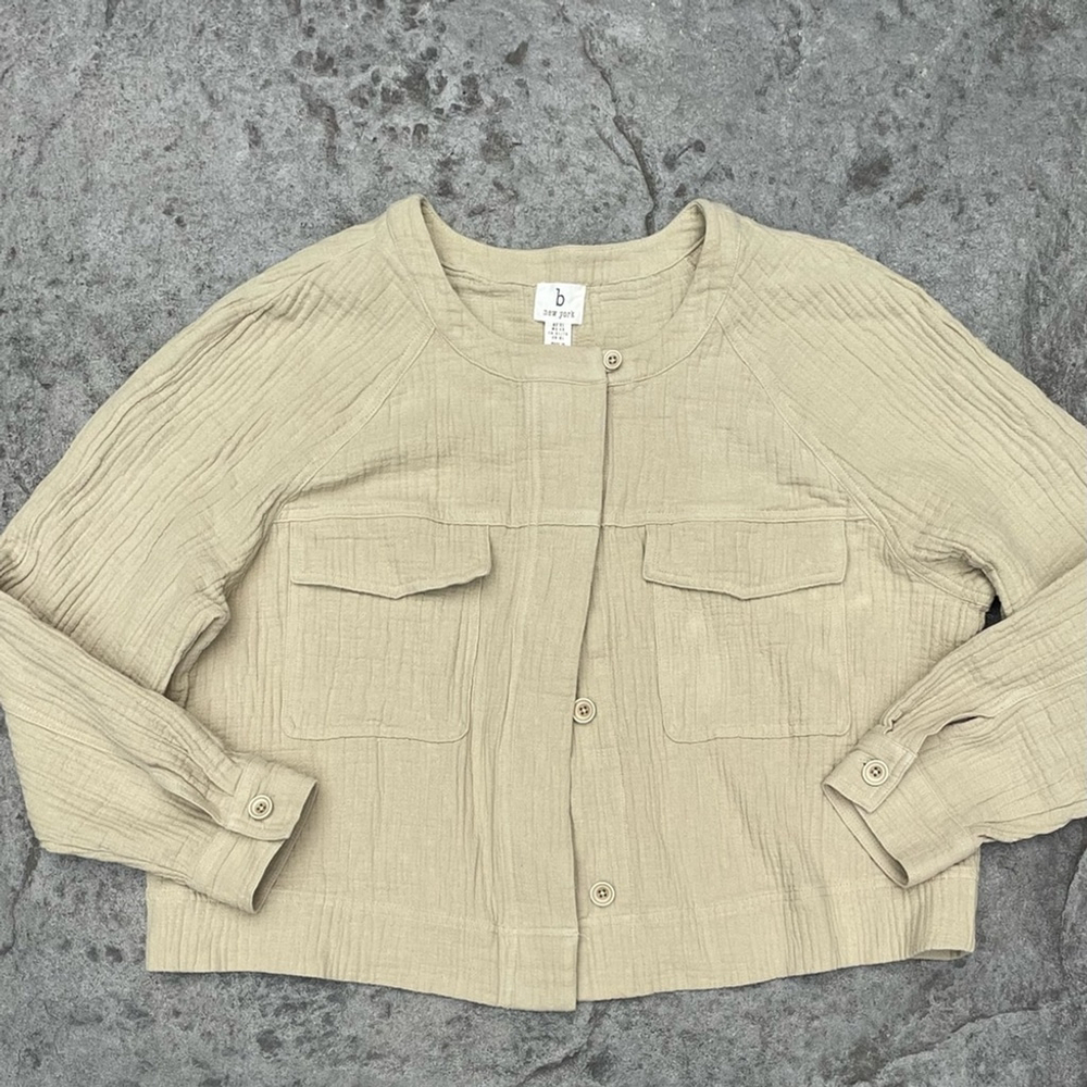 b new york Light Tan Utility Jacket - Picture 7 of 8